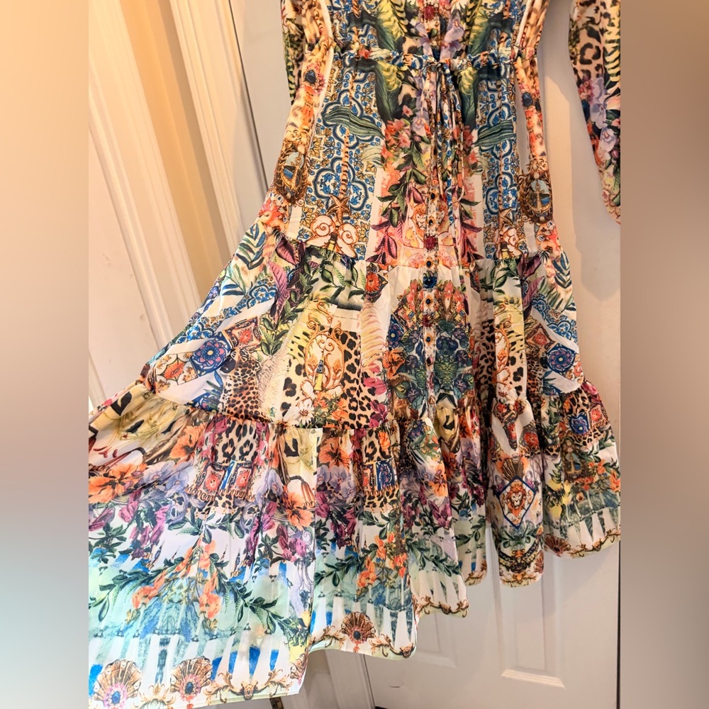 Beulah Multicolor Botanical & Animal Print Maxi Dress - Picture 4 of 8